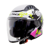 LS2 OF600 Copter Triplex Black Pink Yellow