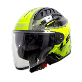 LS2 OF600 Copter ECE22.05 Claw Black H-V Yellow