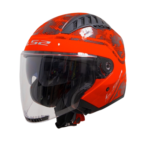 LS2 OF600 Copter ECE22.05 Mesh Red