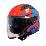 LS2 OF600 Copter ECE22.05 Nimble Black Blue Red