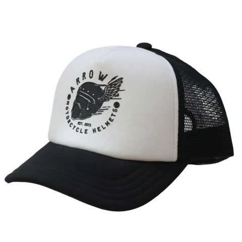 Nón trucker Raw trắng