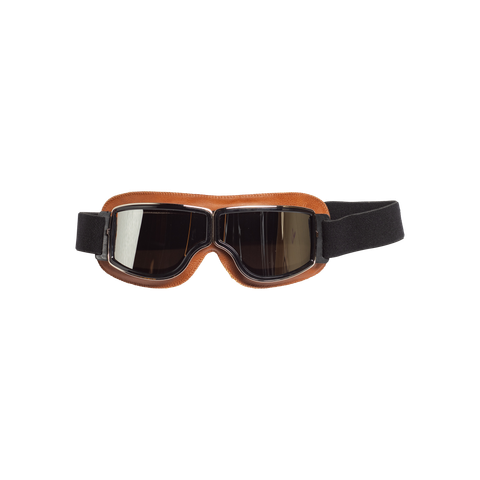 Kính goggles phi công cao cấp nâu gương vàng
