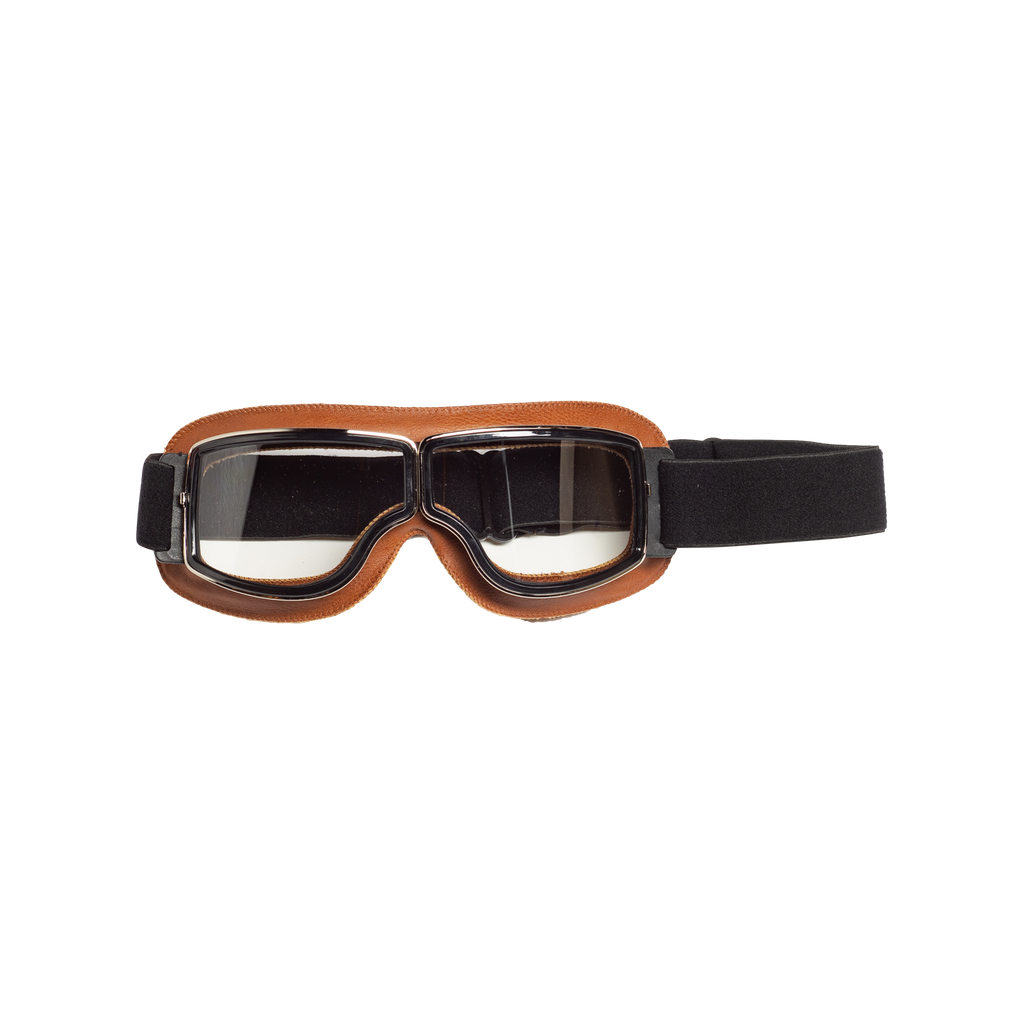 Kính goggles phi công cao cấp nâu trong