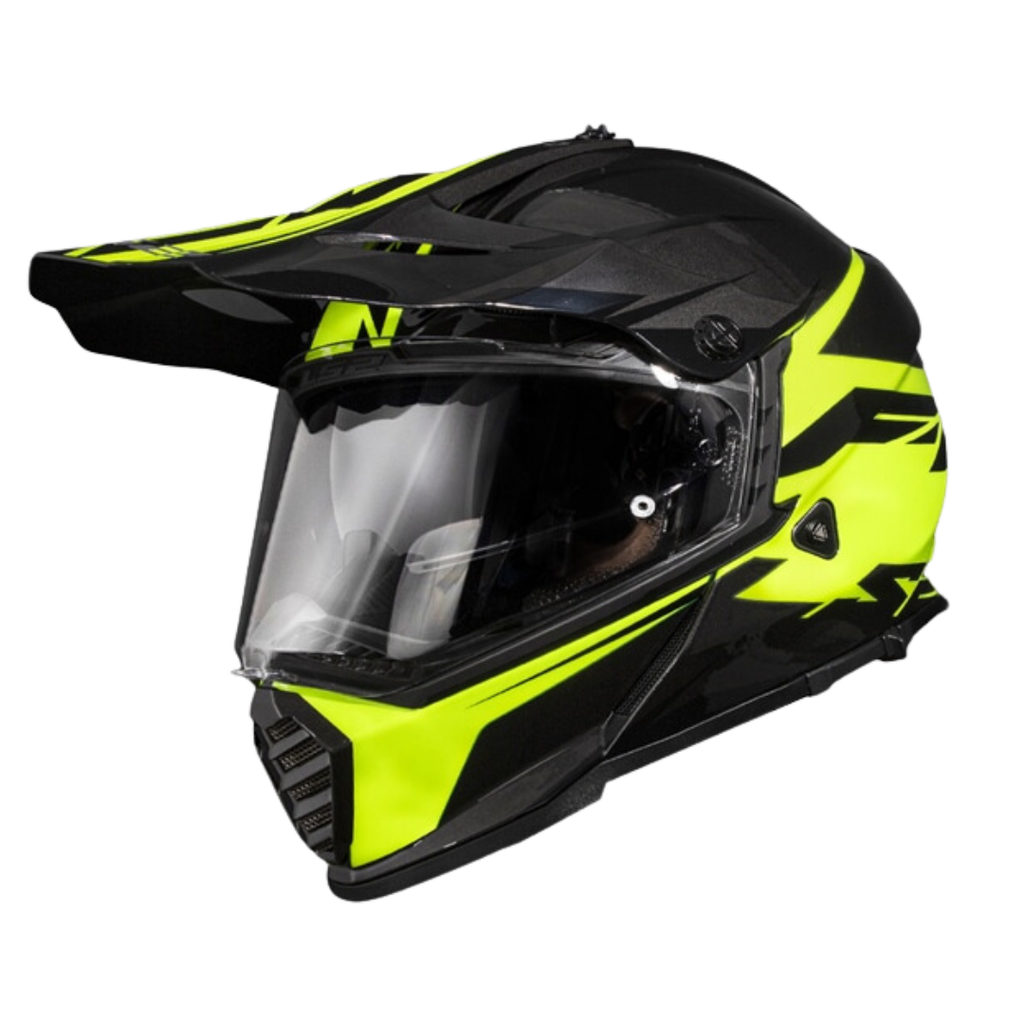LS2 MX436 EVO Roar Black H-V Yellow