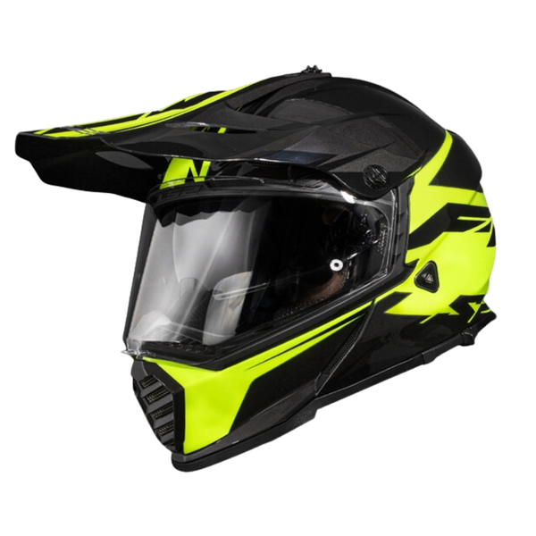 LS2 MX436 EVO Roar Black H-V Yellow
