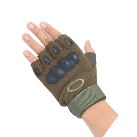 Găng tay oakley cụt xanh lính