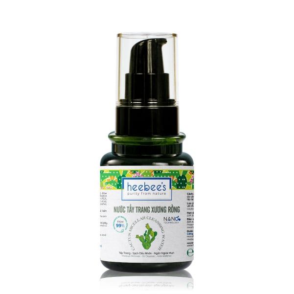 Nước Tẩy Trang Xương Rồng Thuần Chay Sạch Dầu Nhờn, Ngăn Ngừa Mụn 40/110ML