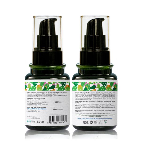 Gel Rửa Mặt Xương Rồng Sạch Dịu Nhẹ - Ẩm Mượt - Sáng Trắng Da 110ML