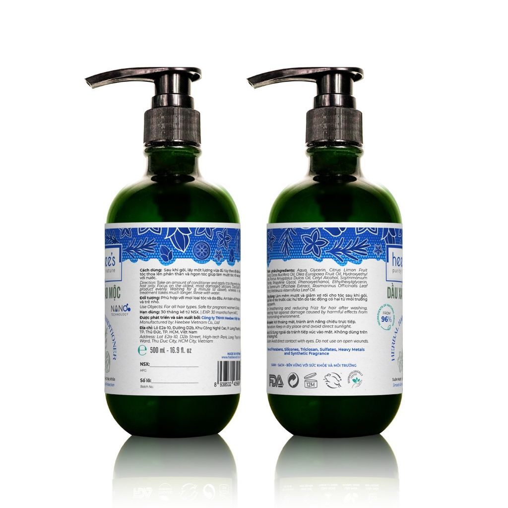 Dầu Xả Thảo Mộc Giảm Xơ Rối Heebee Herbal Hair Conditioner 300/500ML