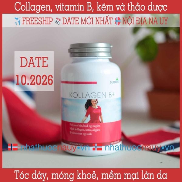  Collagen kết hợp vitamin B | Sunkost Kollagen B+ 