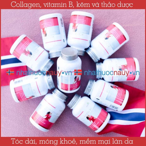 [Chính hãng] Sunkost Kollagen Collagen kết hợp vitamin B, kẽm từ Na Uy