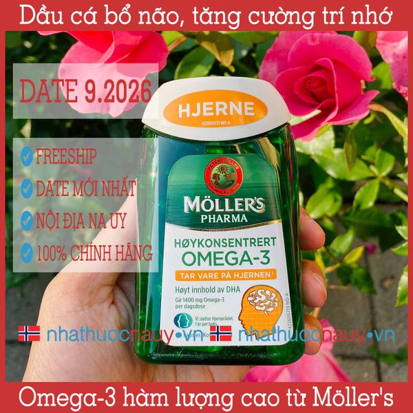 [Chính hãng] Möller's Pharma Hjerne | Dầu cá omega-3 bổ não từ Na Uy