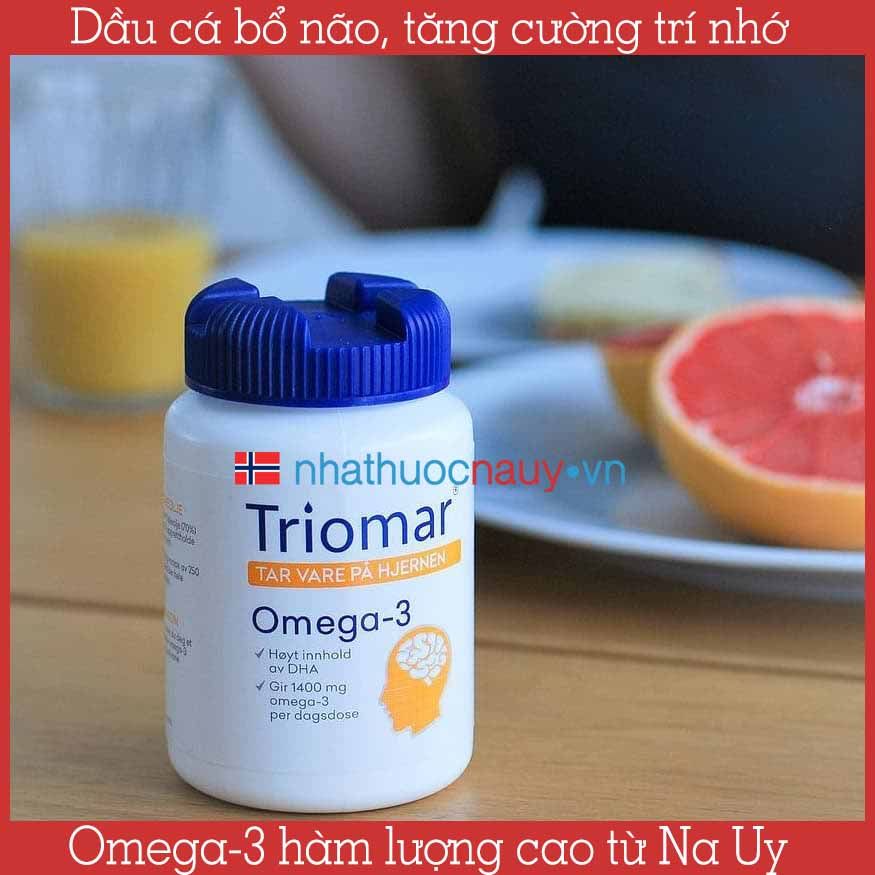  Dầu cá bổ não Triomar Hjerne 