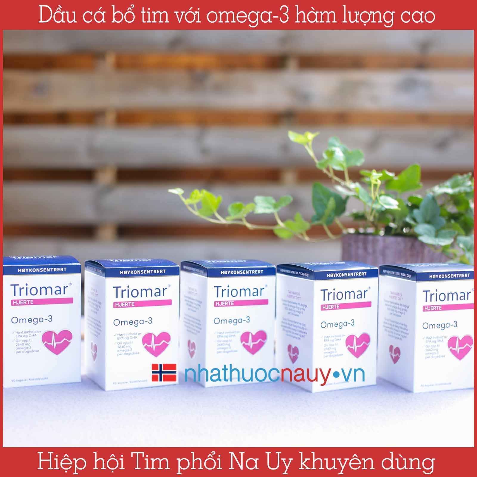  Dầu cá bổ tim Triomar Hjerte 