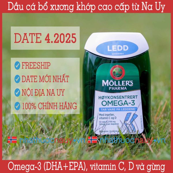  Dầu cá bổ xương khớp Möller's Pharma Ledd 