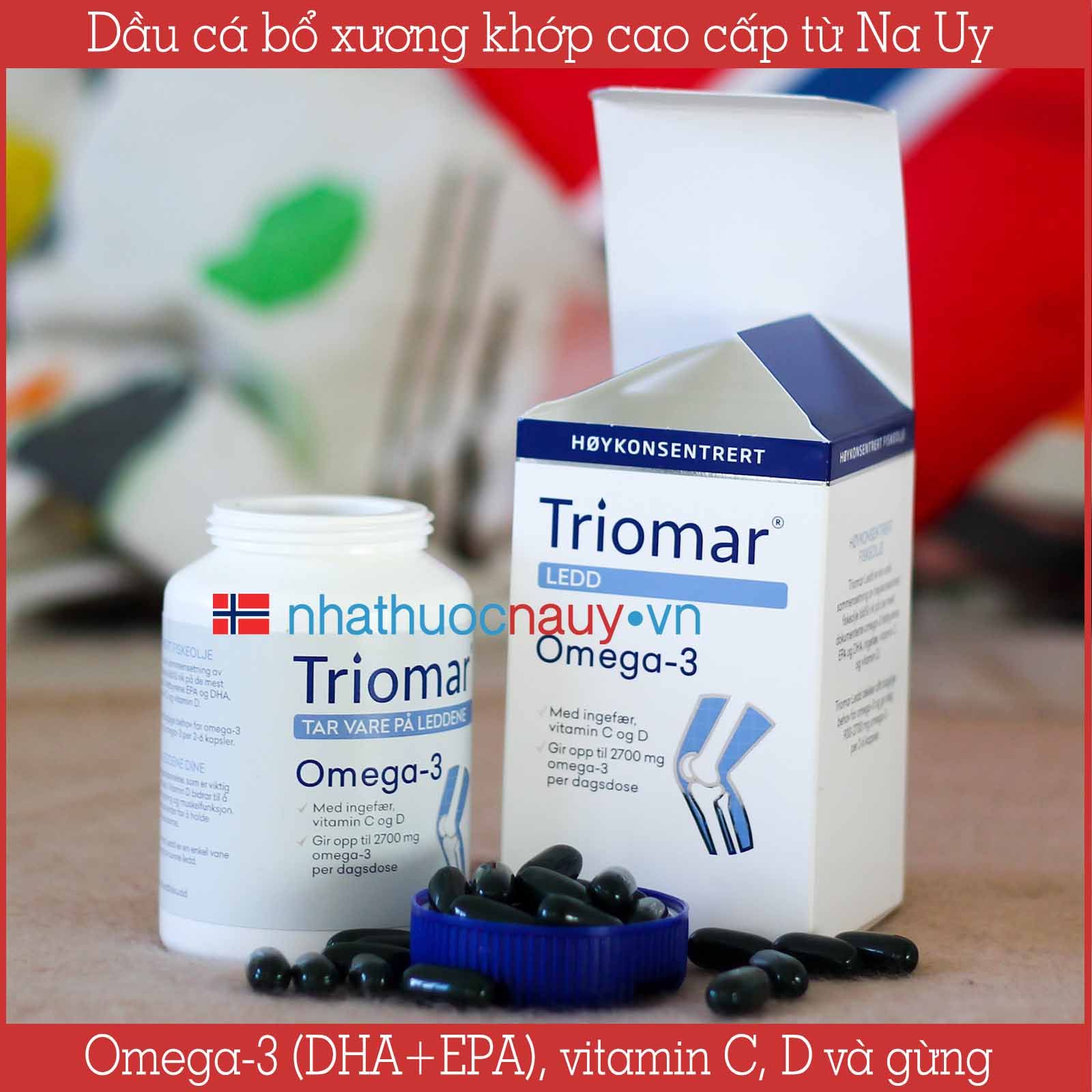 Triomar Ledd | Dầu cá bổ xương khớp với omega-3 hàm lượng cao từ Na Uy –  nhathuocnauy.vn