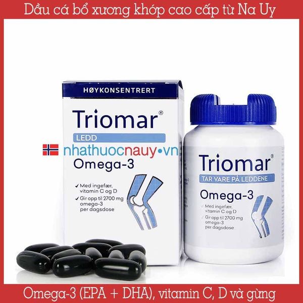 Dầu cá bổ xương khớp Triomar Ledd với omega-3 hàm lượng cao từ Na Uy