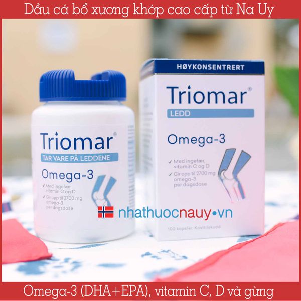 Dầu cá bổ xương khớp Triomar Ledd với omega-3 hàm lượng cao từ Na Uy