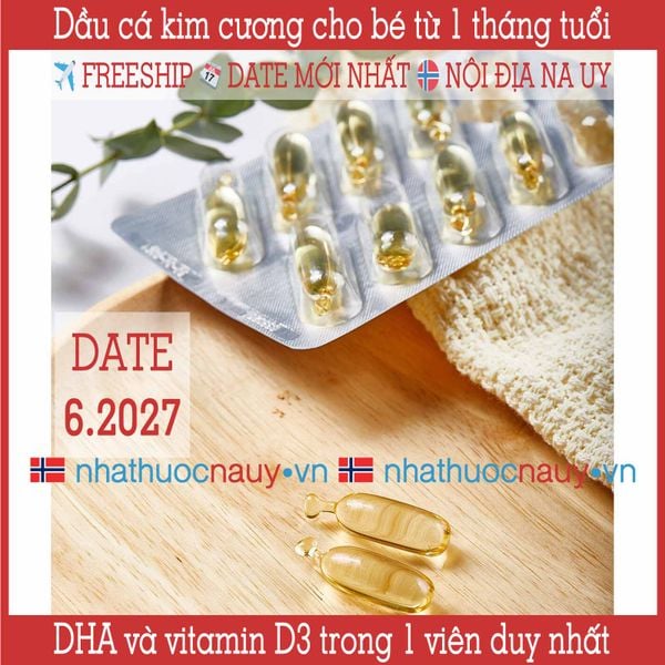 Dầu cá kim cương | Lifeline Care Barn | DHA cho bé | Chính hãng Na Uy