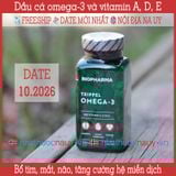  Dầu cá omega-3 và vitamin A, D, E | Biopharma Trippel Omega-3 