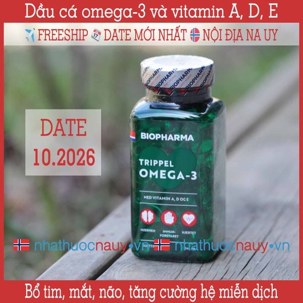 Biopharma Trippel Omega-3 | Dầu cá omega-3 nội địa Na Uy