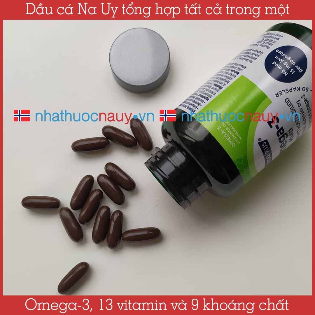 Nycoplus Omega3 Multi Dầu cá omega3 vitamin khoáng chất nội địa NaUy