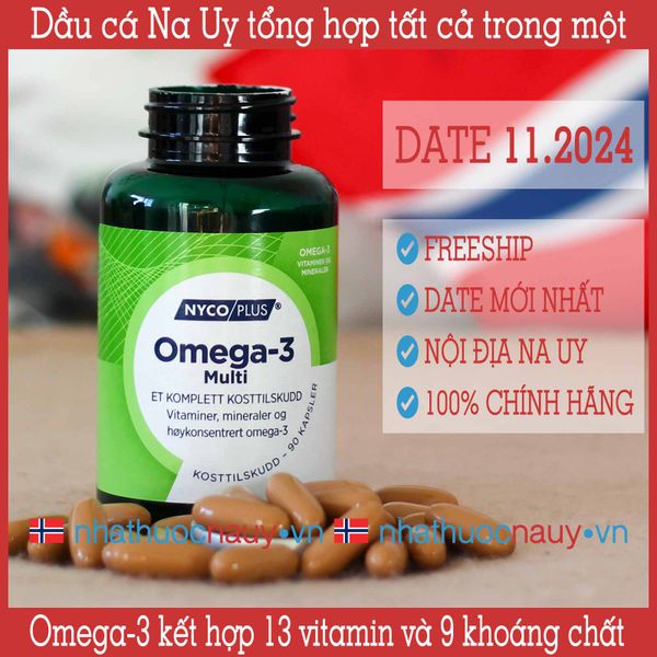 [Chính hãng] Nycoplus Omega3 Multi Dầu cá omega3 vitamin khoáng chất
