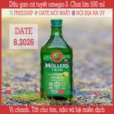  Dầu gan cá tuyết vị chanh | Möller’s Tran sitron | Chai lớn 500 ml 