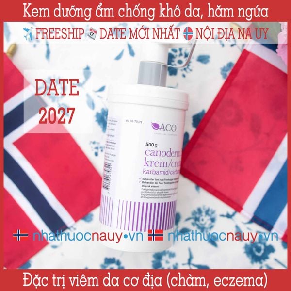 Canoderm 500g | Kem dưỡng ẩm trị viêm da cơ địa chàm sữa nội địa Na Uy