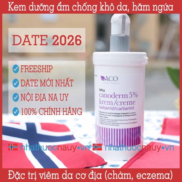  Kem dưỡng ẩm trị viêm da cơ địa Canoderm 500g 