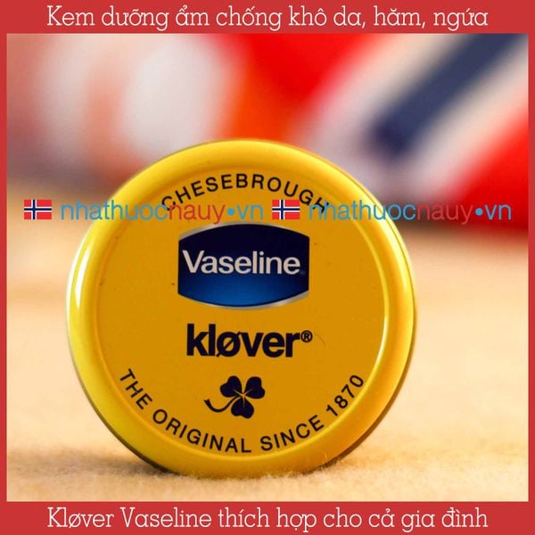 Kløver Vaseline | Kem thoa da dưỡng ẩm nổi tiếng nội địa Na Uy