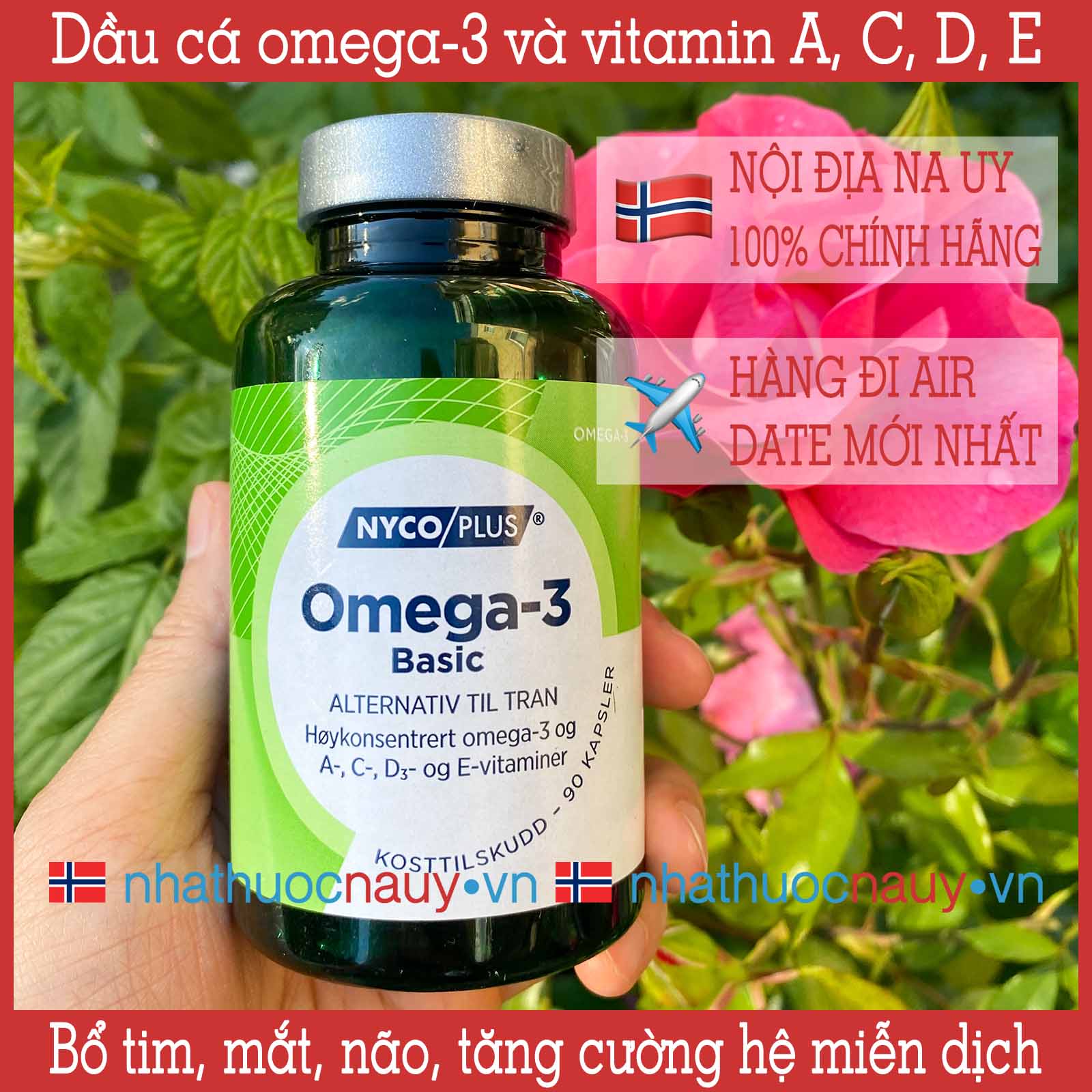 Nycoplus Basic | Dầu cá omega-3 hàm lượng cao kết hợp vitamin từ Na Uy –  nhathuocnauy.vn
