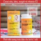  Canxi sữa cho bé từ 1 tuổi | Lifeline Care Kalsium Barn 