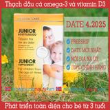  Thạch dầu cá kim cương | Omega-3 và vitamin D cho bé từ 3 tuổi | Lifeline Care Junior 