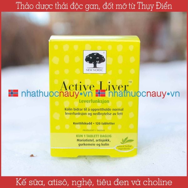  Viên uống thảo dược thải độc gan Active Liver 120 viên 