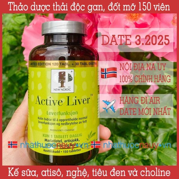 [Chính hãng] Viên uống thảo dược thải độc gan Thụy Điển Active Liver