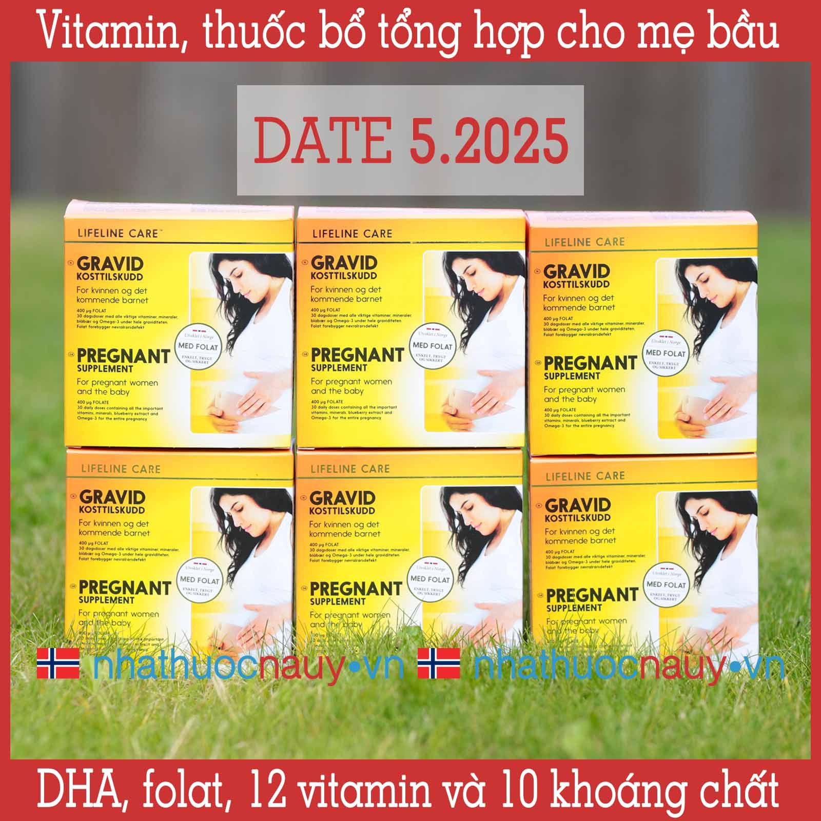  Thuốc bổ tổng hợp cho phụ nữ đang mang thai | Lifeline Care Gravid 