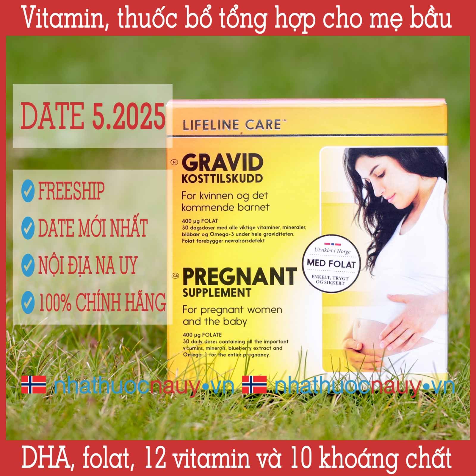  Thuốc bổ tổng hợp cho phụ nữ đang mang thai | Lifeline Care Gravid 