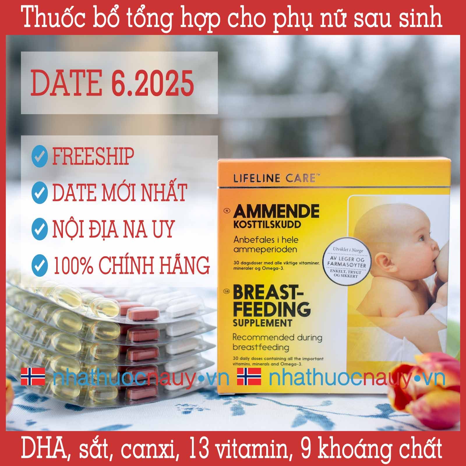  Thuốc bổ tổng hợp cho phụ nữ sau sinh | Lifeline Care Ammende 