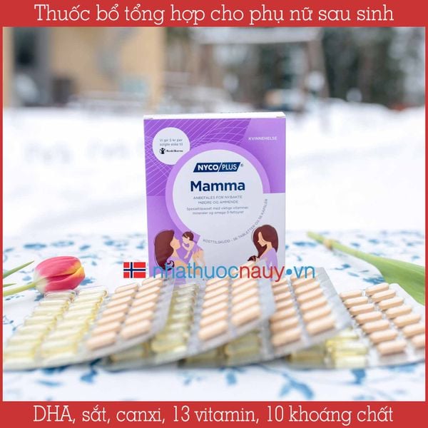 Thuốc bổ tổng hợp cho phụ nữ sau sinh | Nycoplus Mamma từ Na Uy