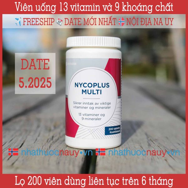  Viên uống tổng hợp 13 vitamin và 9 khoáng chất | Nycoplus Multi 