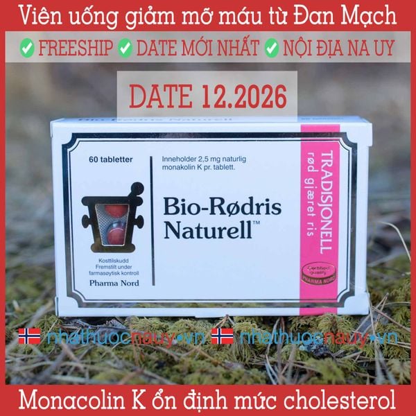  Viên uống giảm mỡ máu Bio-Rødris Naturell 
