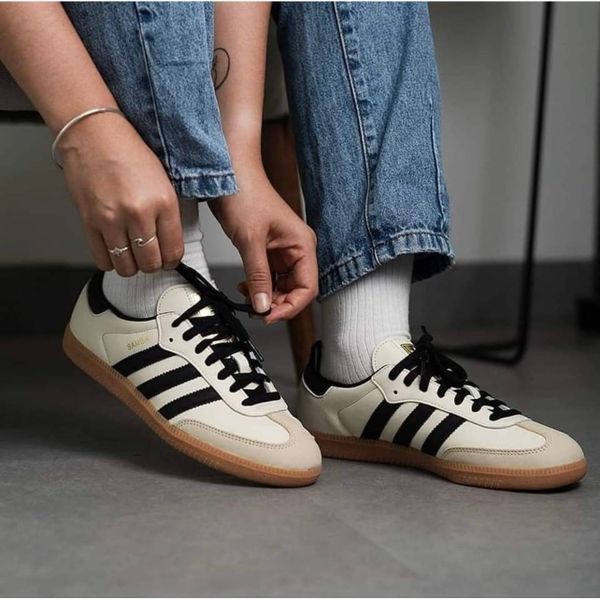  Giày Adidas Samba OG Cream White/Black/Sand Strata ID0478 