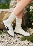  GIÀY Champion Champ T-Trainer Mule White Black  U5BFASW01U3 
