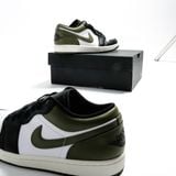  Giày Nike Air Jordan 1 Low Black Toe Medium Olive 553558-092 
