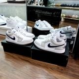  Giày Nike Air Jordan 1 Low GS ‘White Neutral Grey’ [ 553560 146 ] 