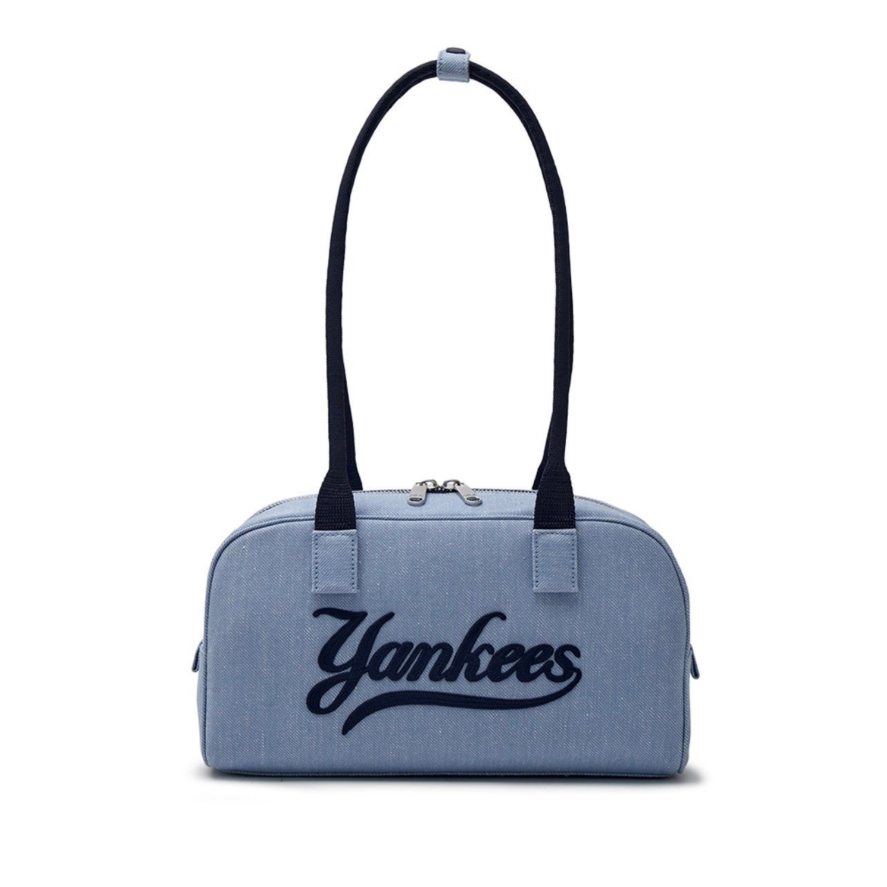 ★MLB Korea★ Varsity Culsive Lettering Denim Unstructured B VARSITY LETTERING COLOR DENIM UNSTRUCTURED BALL CAP NEW YORK
