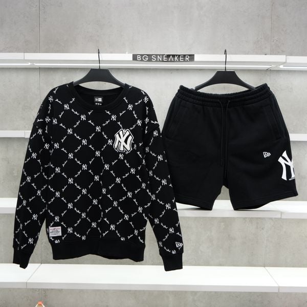  Áo Sweater New Era MLB Yankees Mono Black 13555574 