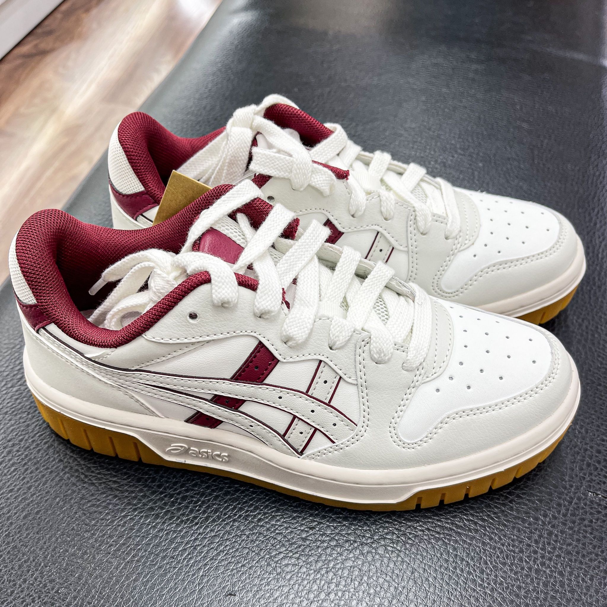  Giày Asics Court MZ 2.0 'White/RED/ Brown' [ 1203a405 103 ] 
