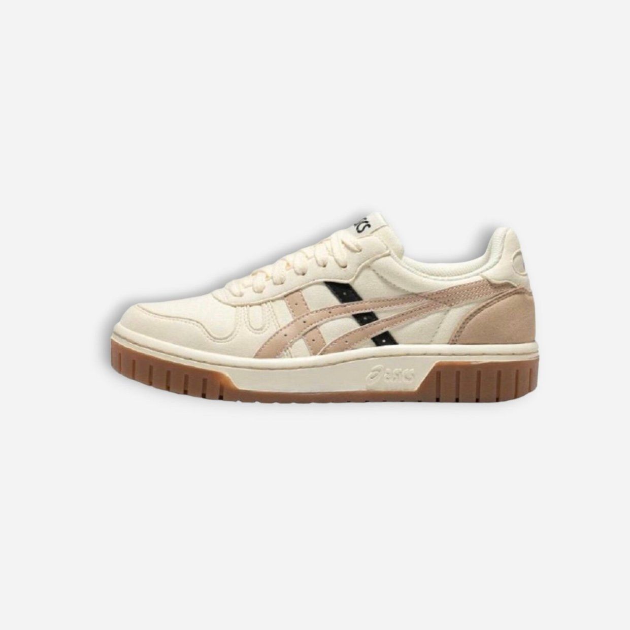  Asics Court MZ Cream Black Gum White Brown  1203A127 752 